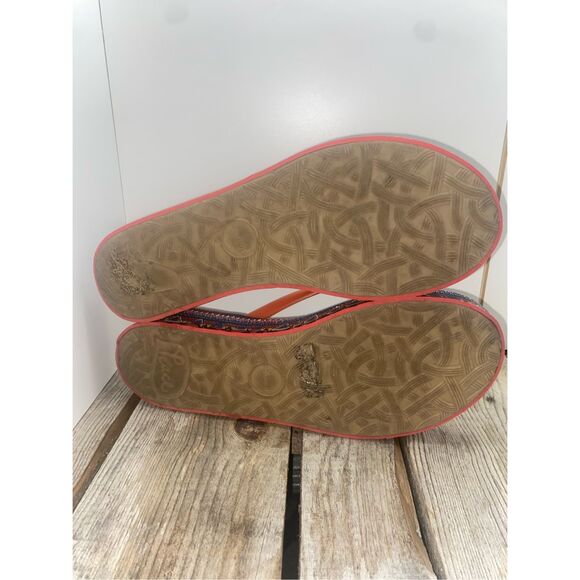 Sakroots Platform Flip Flops Women’s Size 8 Peace Sign Print Sandals Summer Shoe - Picture 8 of 8